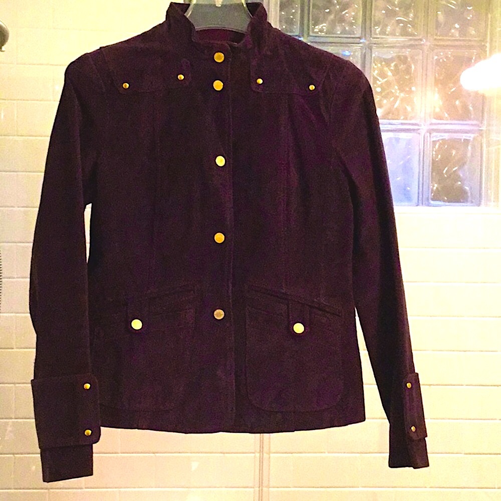 Bernardo Purple Suede Jacket